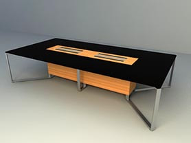office table 3d model - Meeting table 008