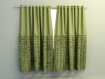 3d curtain - simple curtain drops 010