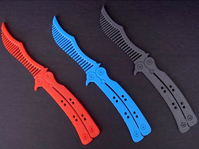stl file free download - Butterfly Knife Comb